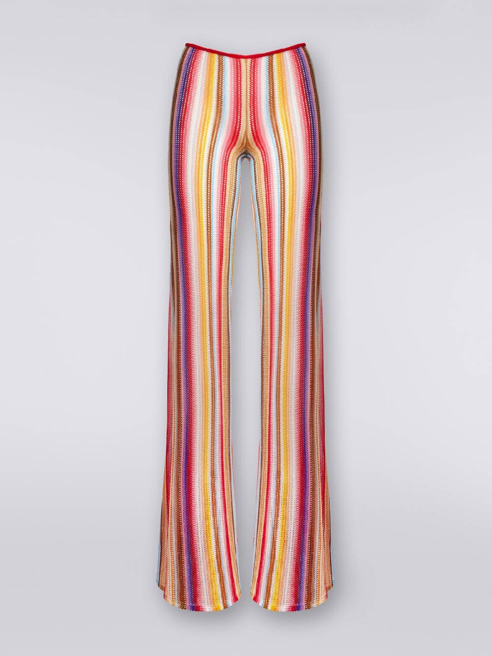 M Missoni Pantaloni svasati in crochet rigato ACQUISTA ORA