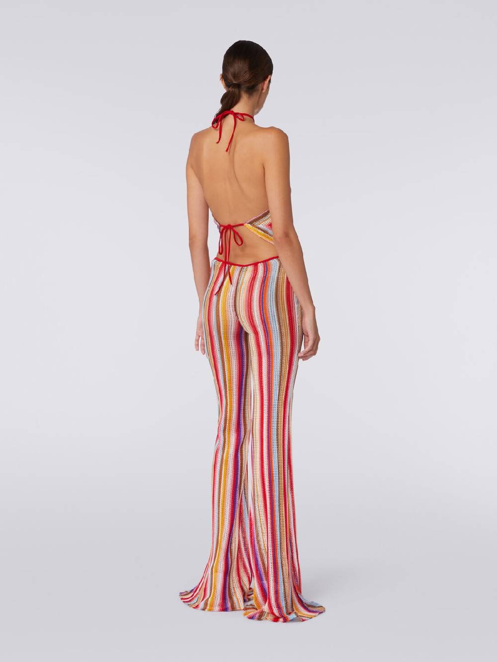 M Missoni Pantaloni svasati in crochet rigato ACQUISTA ORA