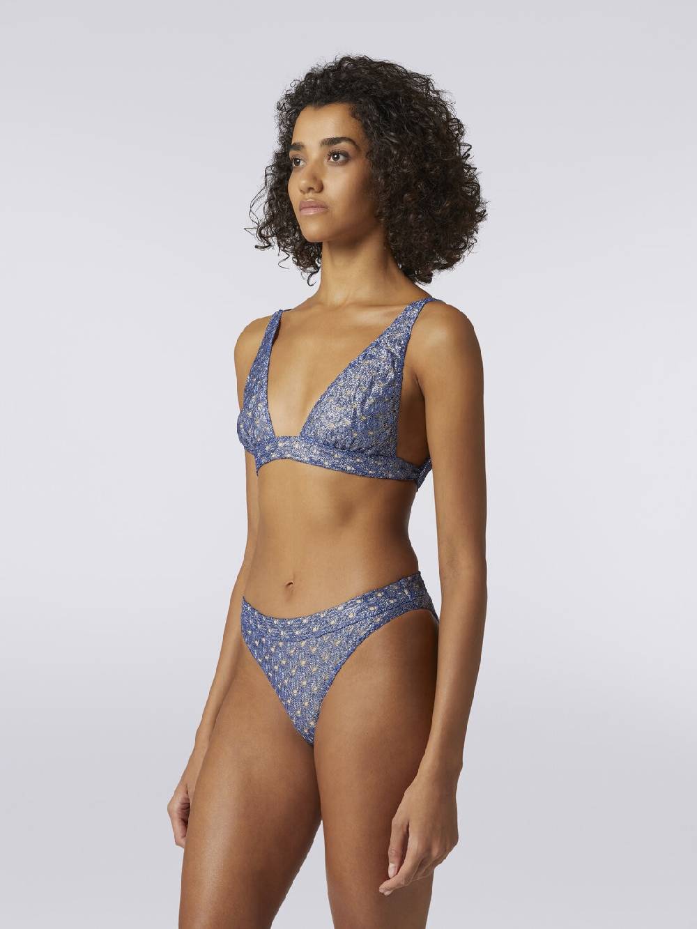 M Missoni Bikini in viscosa effetto pizzo con finish lucido Latest stili