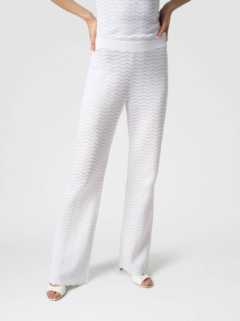 M Missoni Pantaloni in maglia zig zag Ultimo giorno