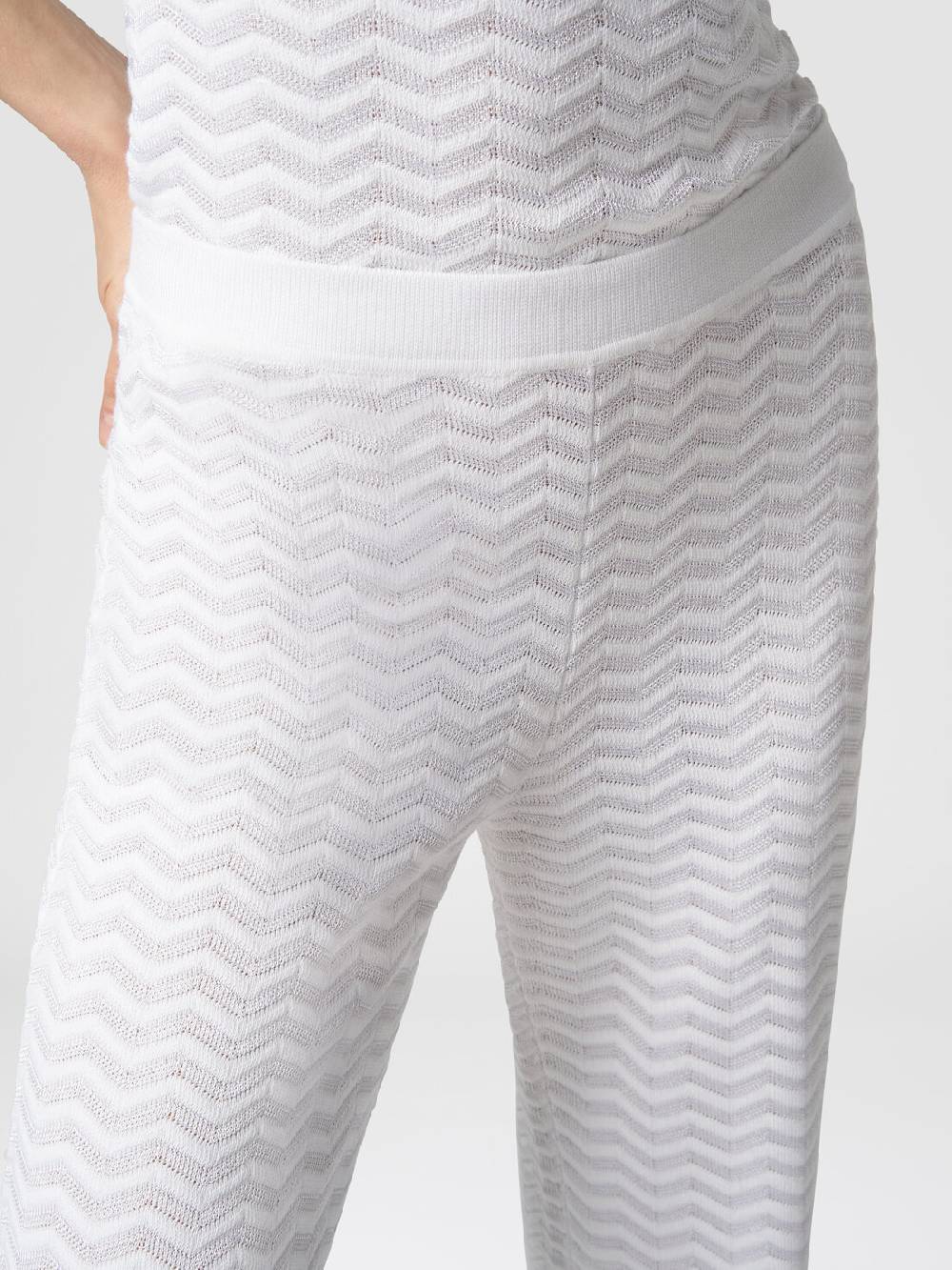 M Missoni Pantaloni in maglia zig zag Ultimo giorno