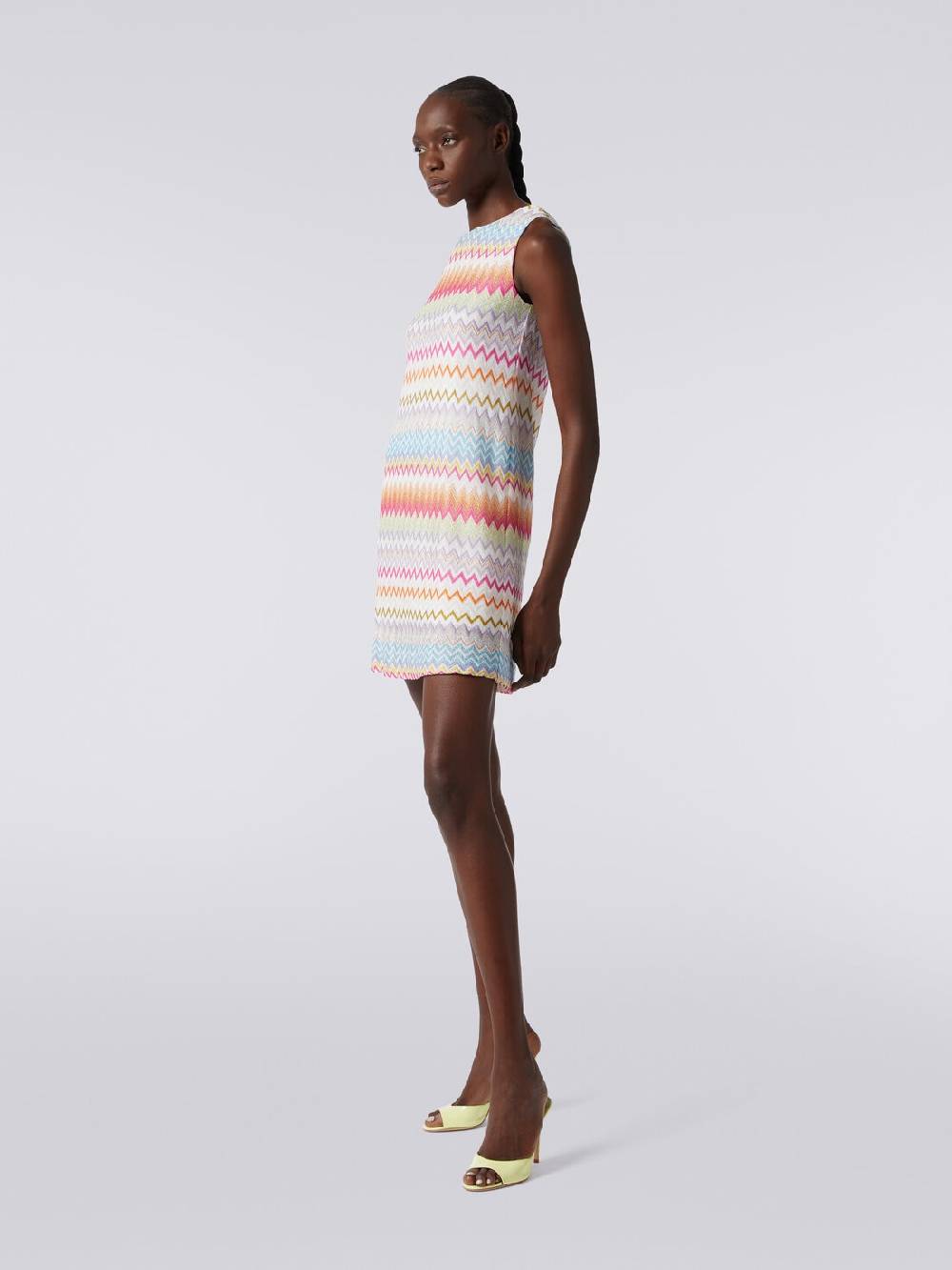 M Missoni Abito a sacchetto in viscosa zig zag con lurex Fino al 60% di sconto