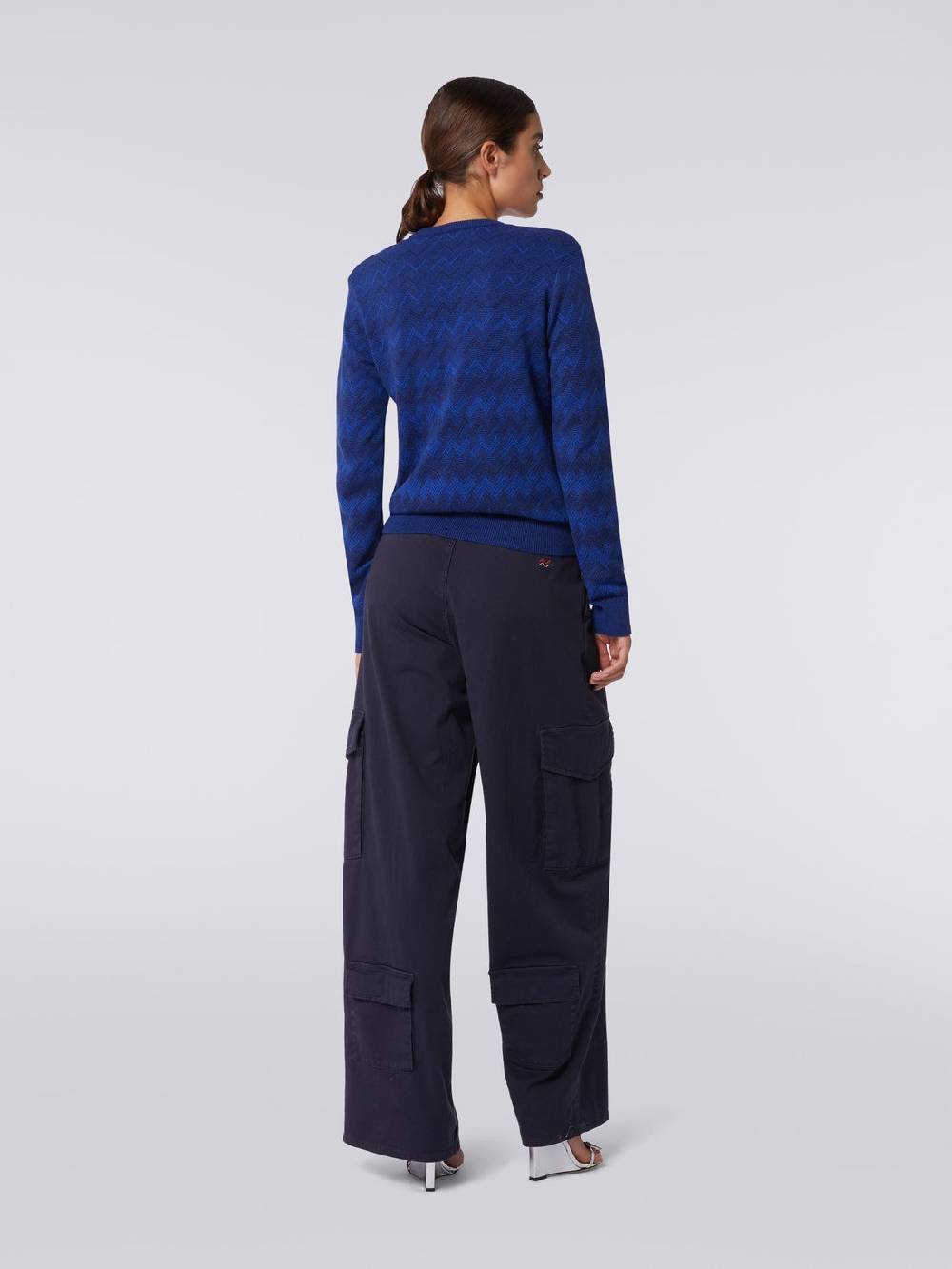 M Missoni Pullover con scollo a V in cachemire con zig zag Only for today