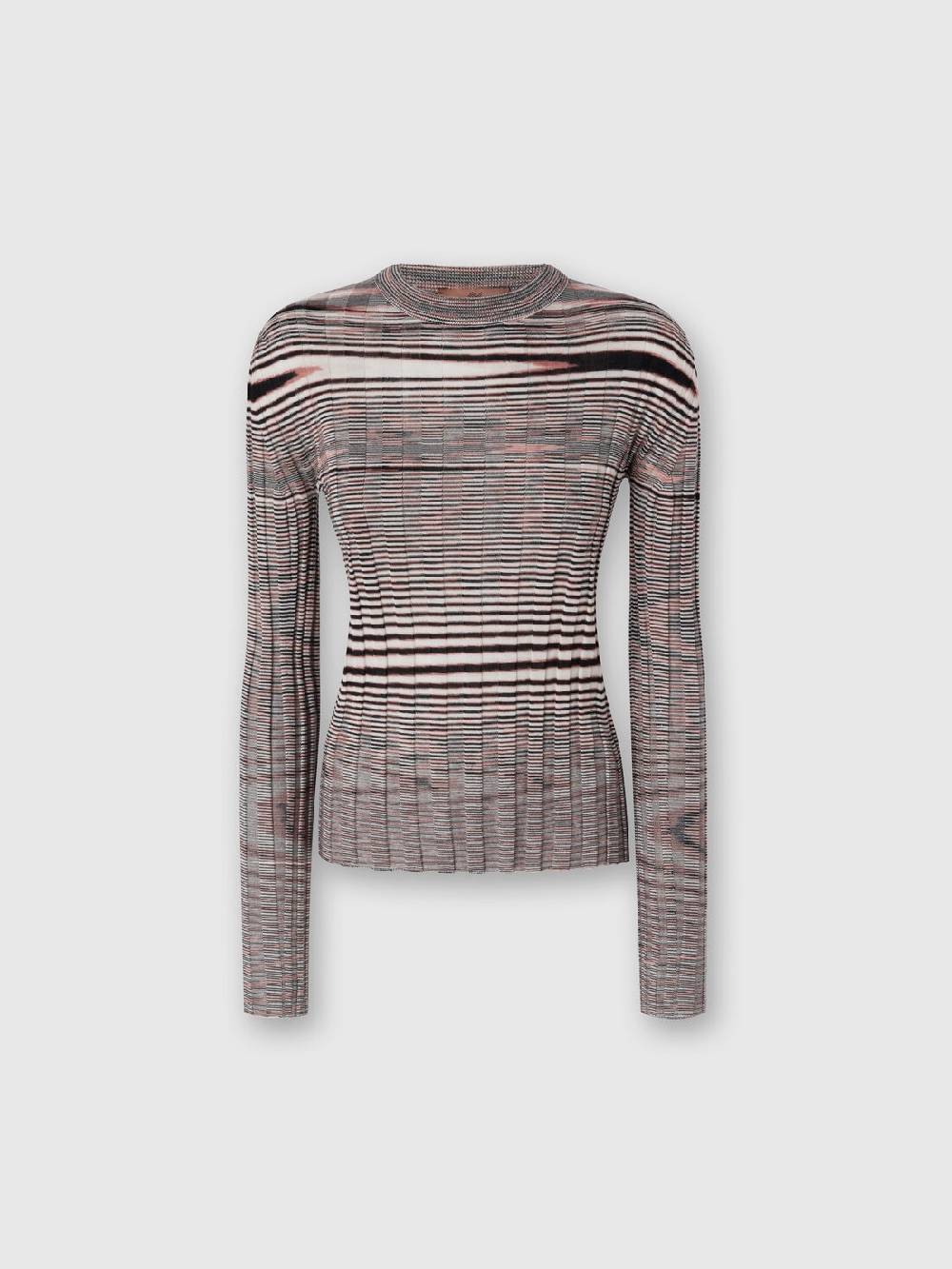 M Missoni Maglia girocollo in cashmere e seta fiammata Discount Store per i nuovi prodotti