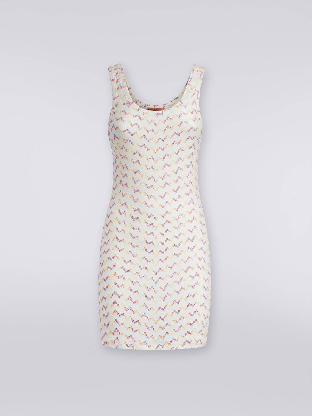 M Missoni Mini-abito smanicato stretch con pizzo sangallo 50% di sconto con spedizione gratuita