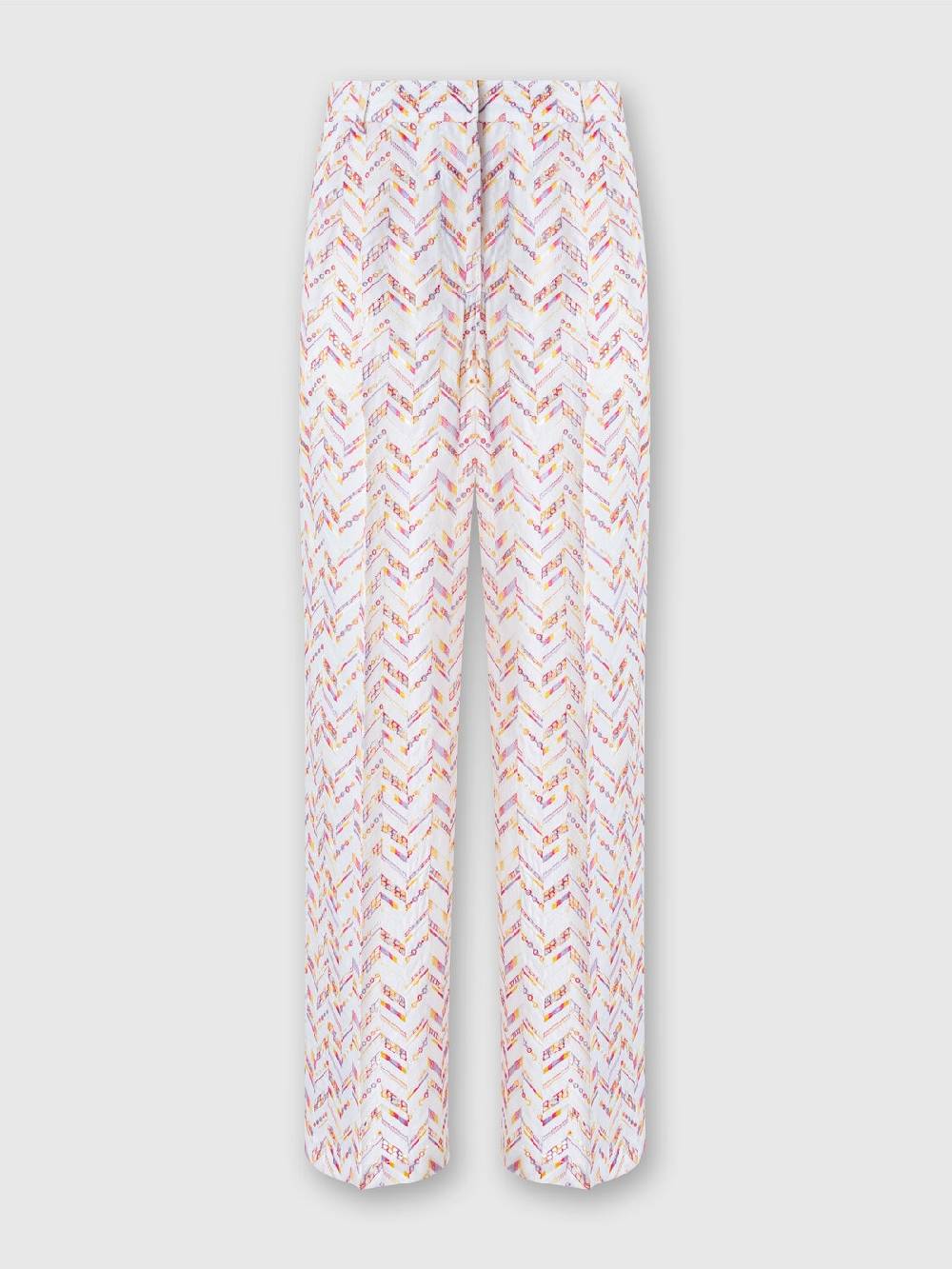 M Missoni Pantaloni in popeline di cotone con pizzo sangallo Qualità