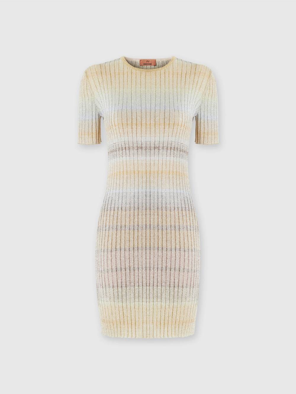 M Missoni Mini-abito girocollo a costine con lurex Soddisfazione Garantita