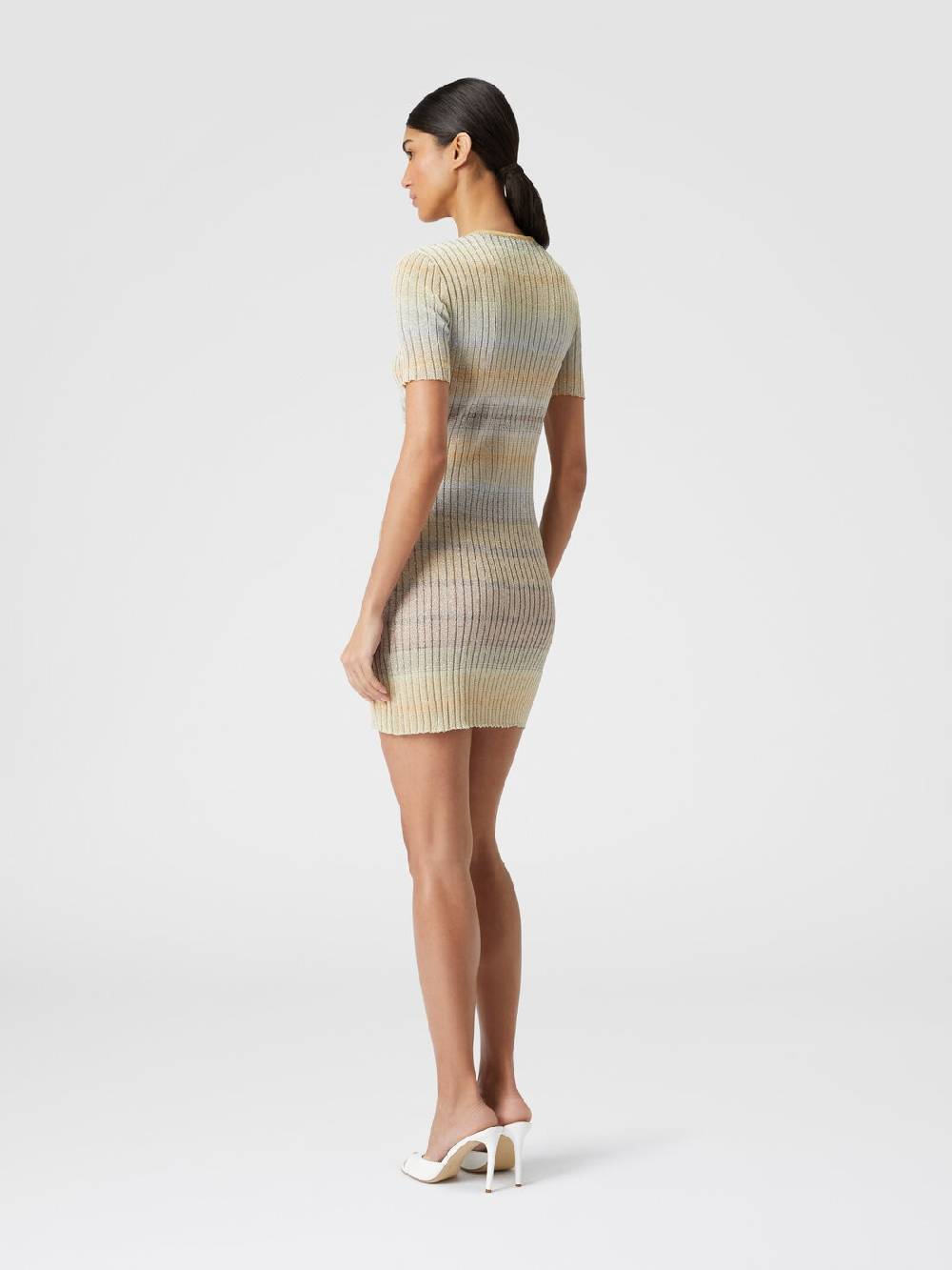 M Missoni Mini-abito girocollo a costine con lurex Soddisfazione Garantita