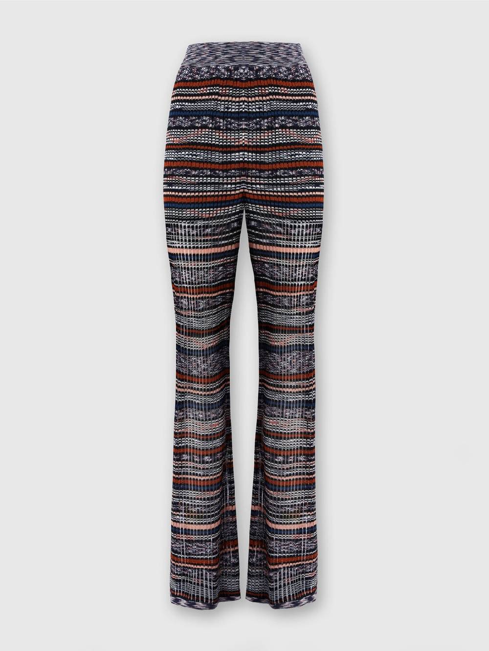 M Missoni Pantaloni a costine in maglia di viscosa fiammata Negozi Online