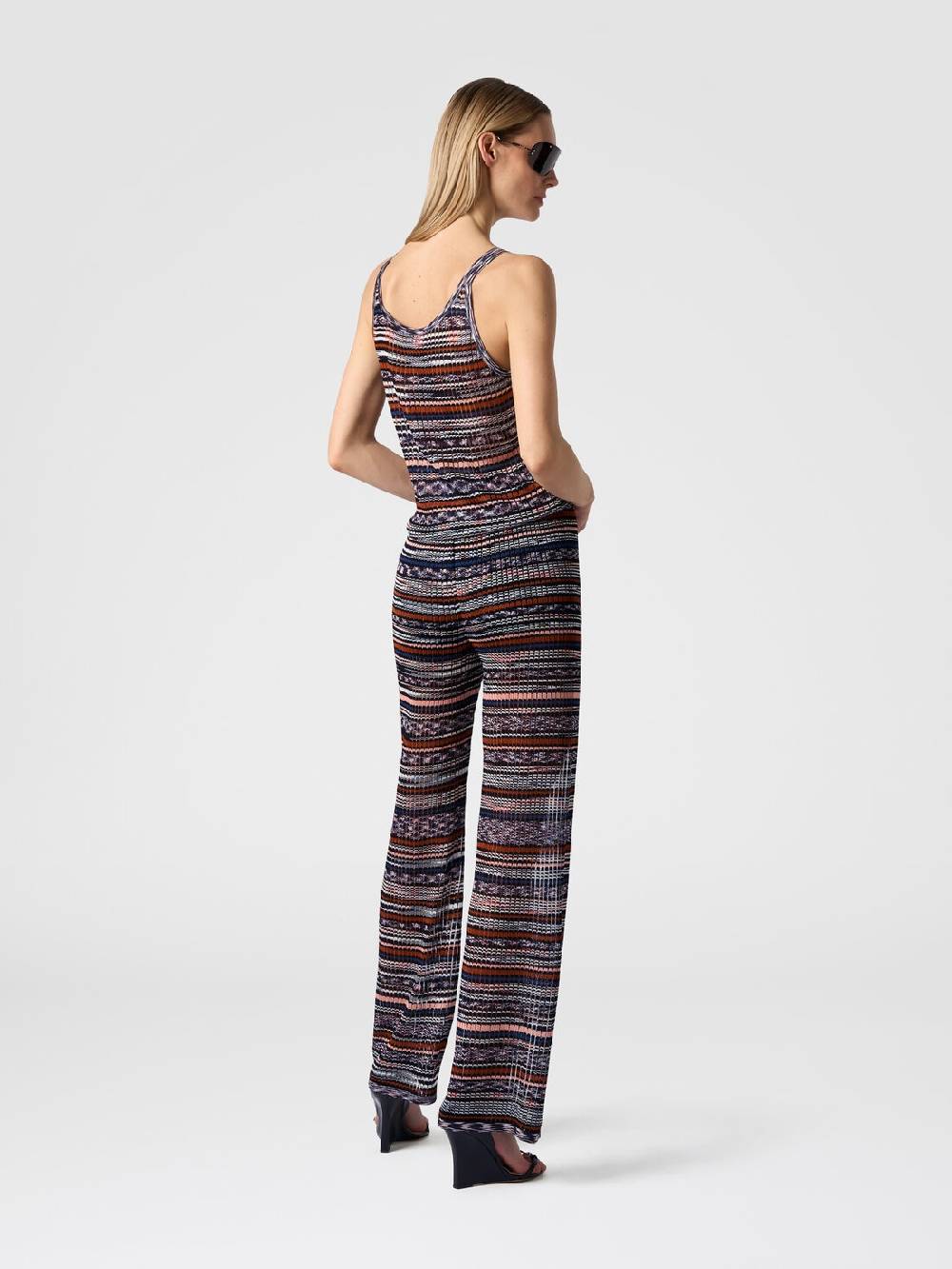M Missoni Pantaloni a costine in maglia di viscosa fiammata Negozi Online