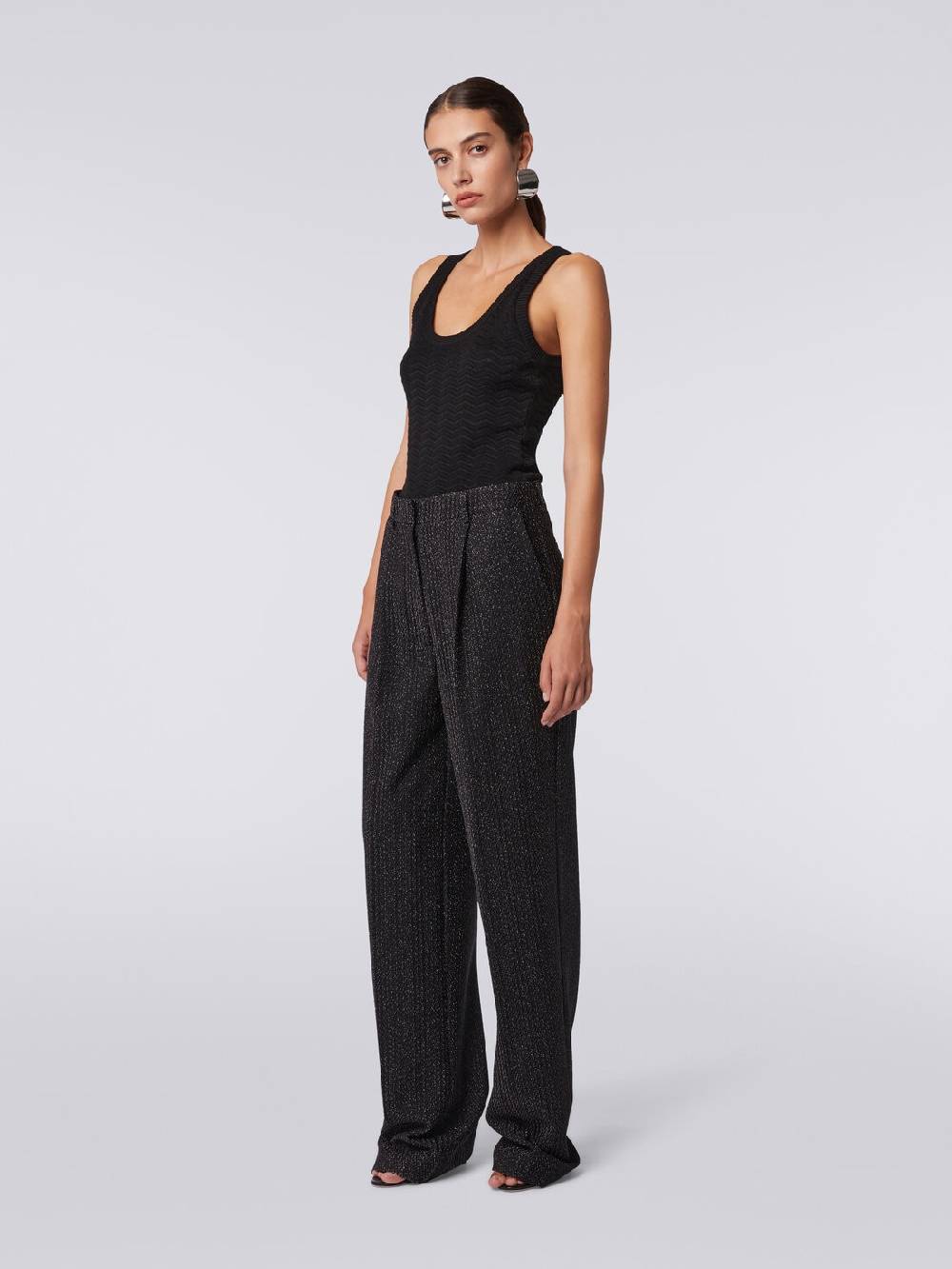 M Missoni Pantaloni in misto viscosa lamé Acquista Ora