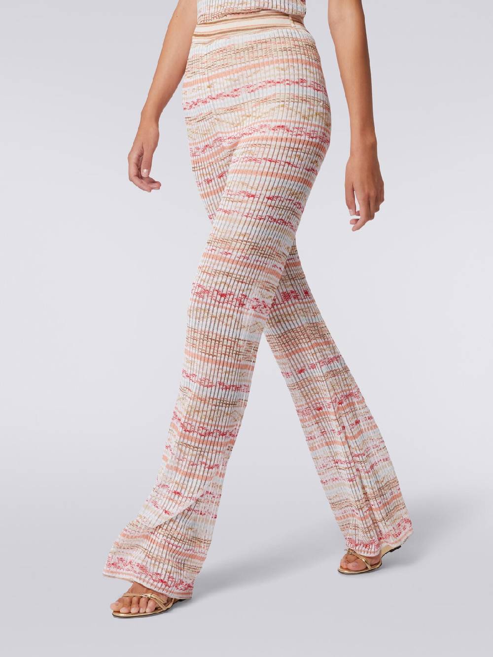 M Missoni Pantaloni a costine in maglia di viscosa fiammata Consegna Veloce
