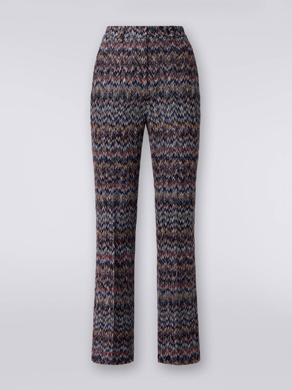 M Missoni Pantaloni cropped in misto viscosa lamé zig zag Promozione Limitata