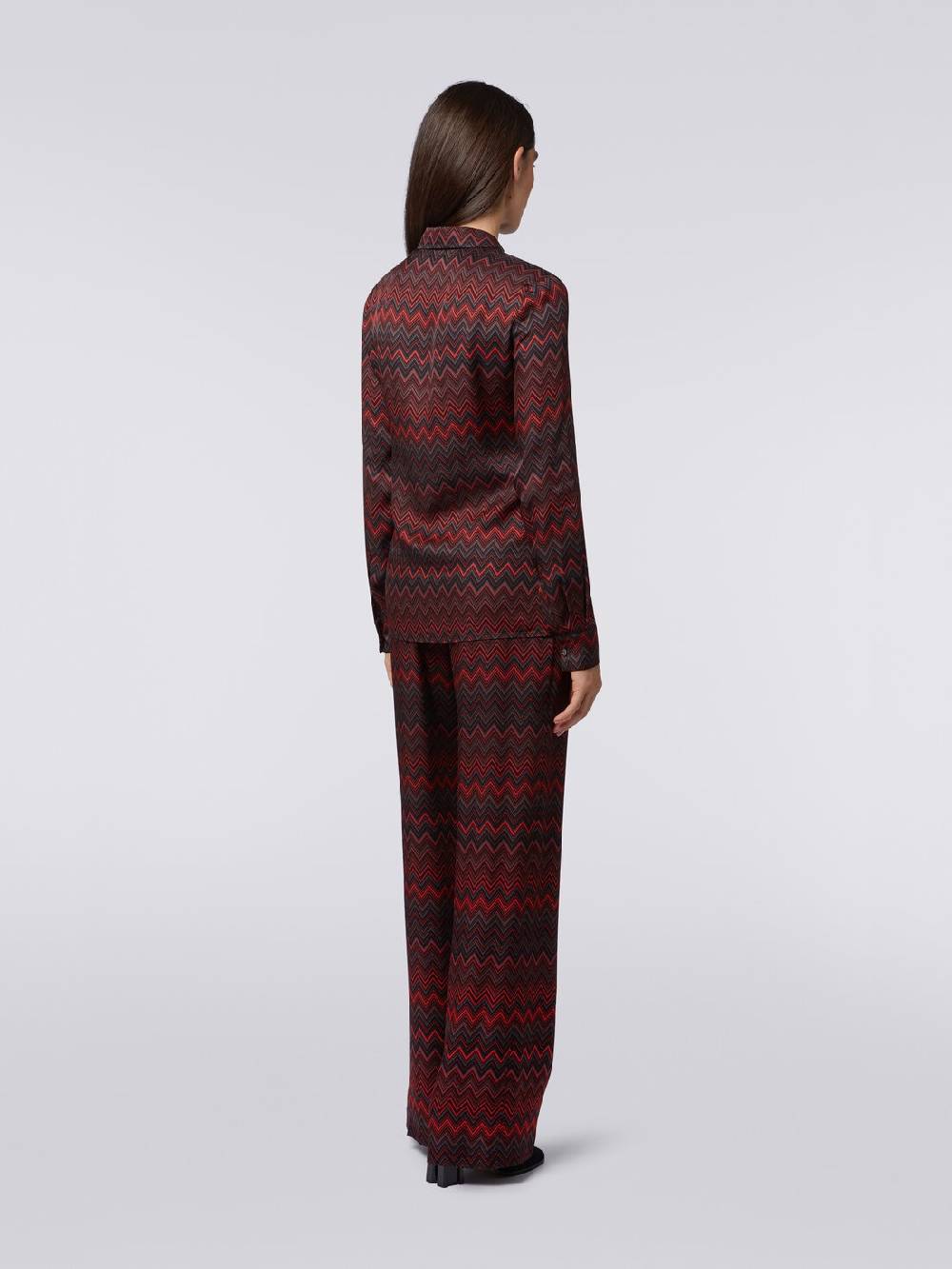 M Missoni Pantaloni in viscosa jacquard a zig zag Fino Al -60%