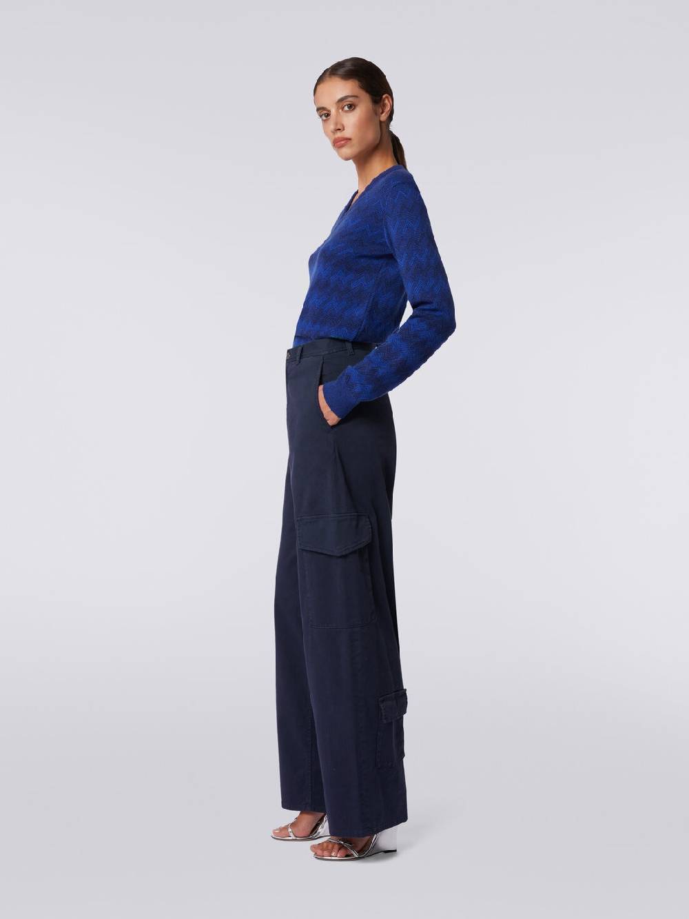 M Missoni Pantaloni cargo in cotone Affare Del Giorno
