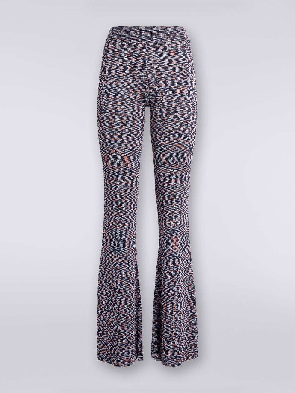 M Missoni Pantaloni flare in misto viscosa fiammata Prezzo Ridotto
