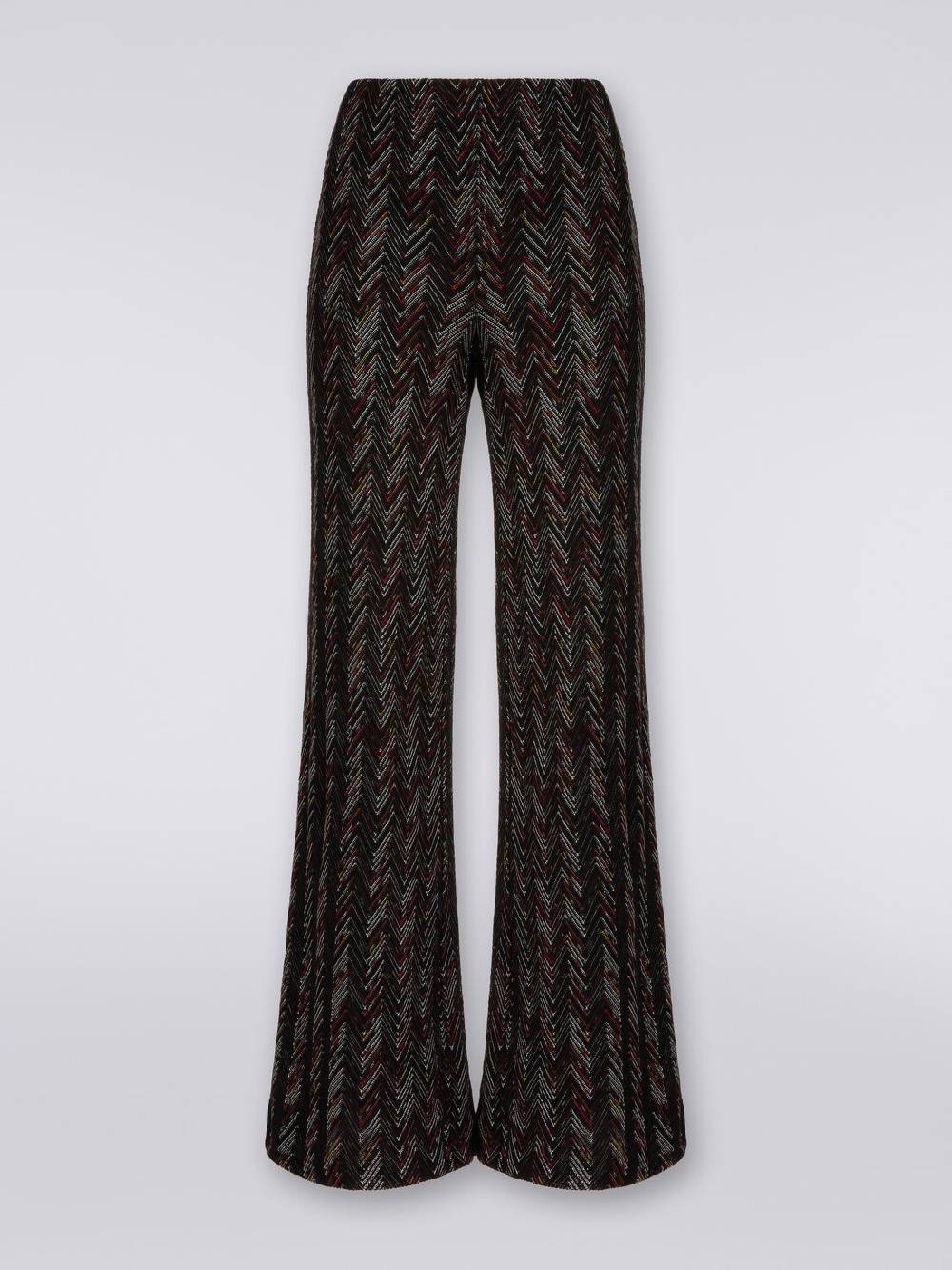 M Missoni Pantaloni a palazzo in lana e viscosa zig zag Sottocosto