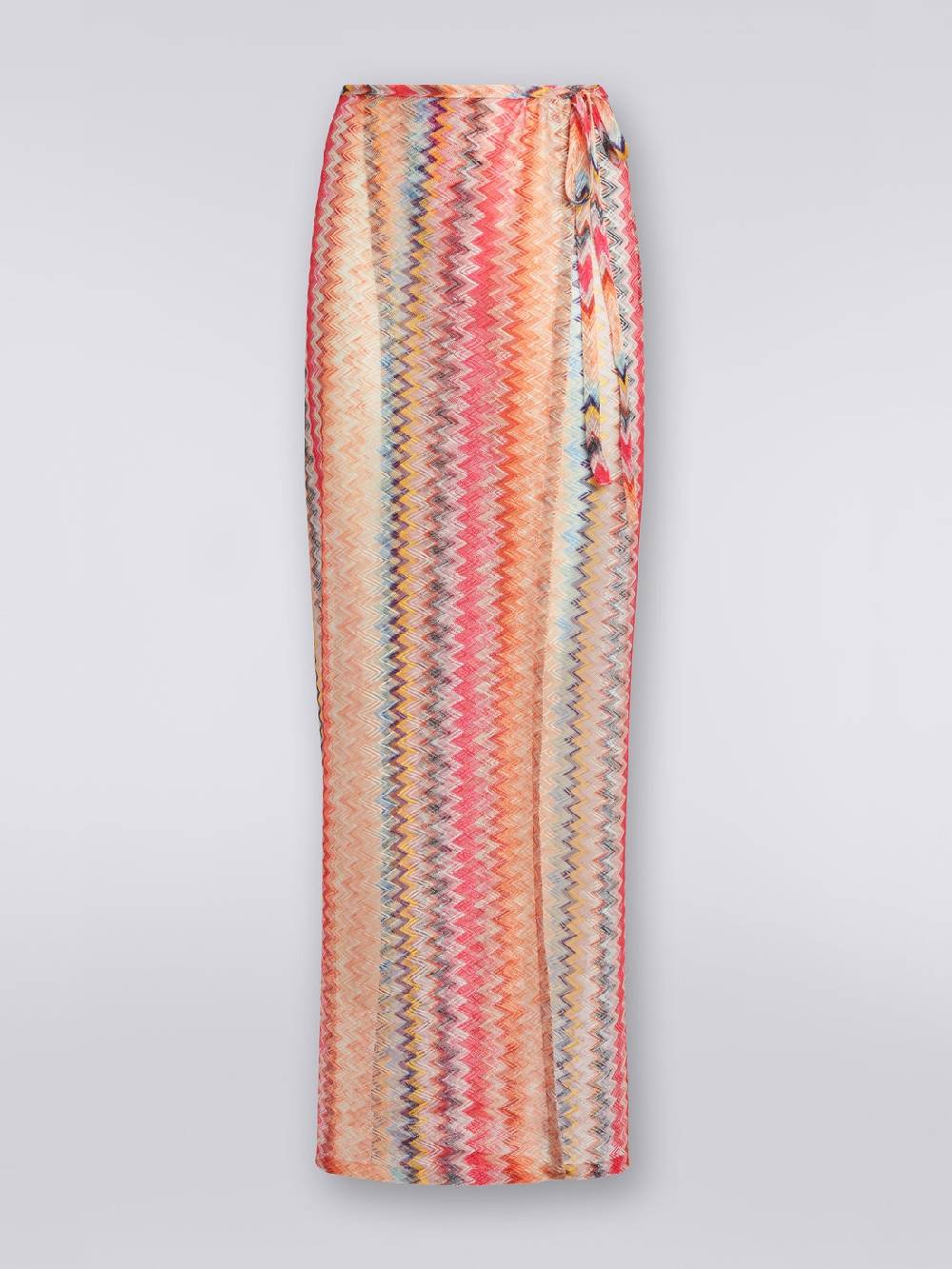 M Missoni Gonna lunga copricostume in tulle chevron Presa