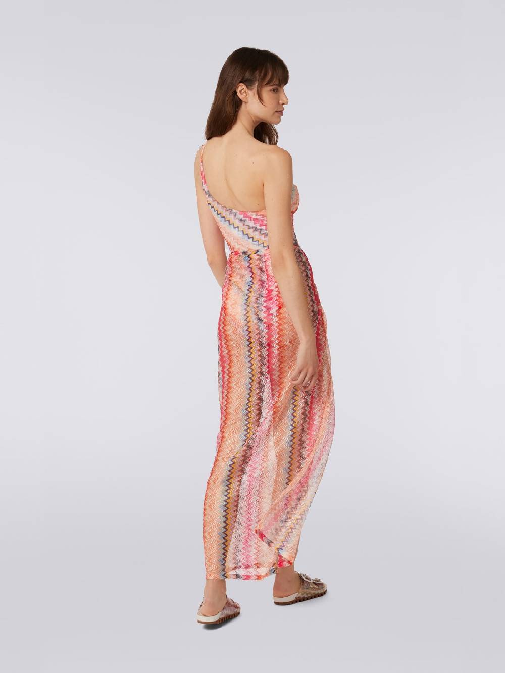 M Missoni Gonna lunga copricostume in tulle chevron Presa