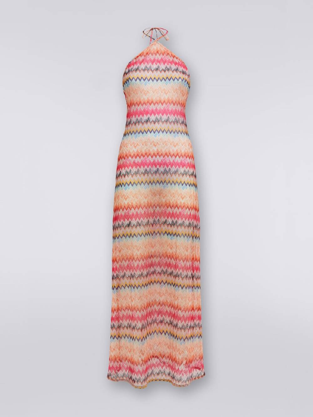 M Missoni Copricostume lungo in tulle di viscosa chevron Sconto