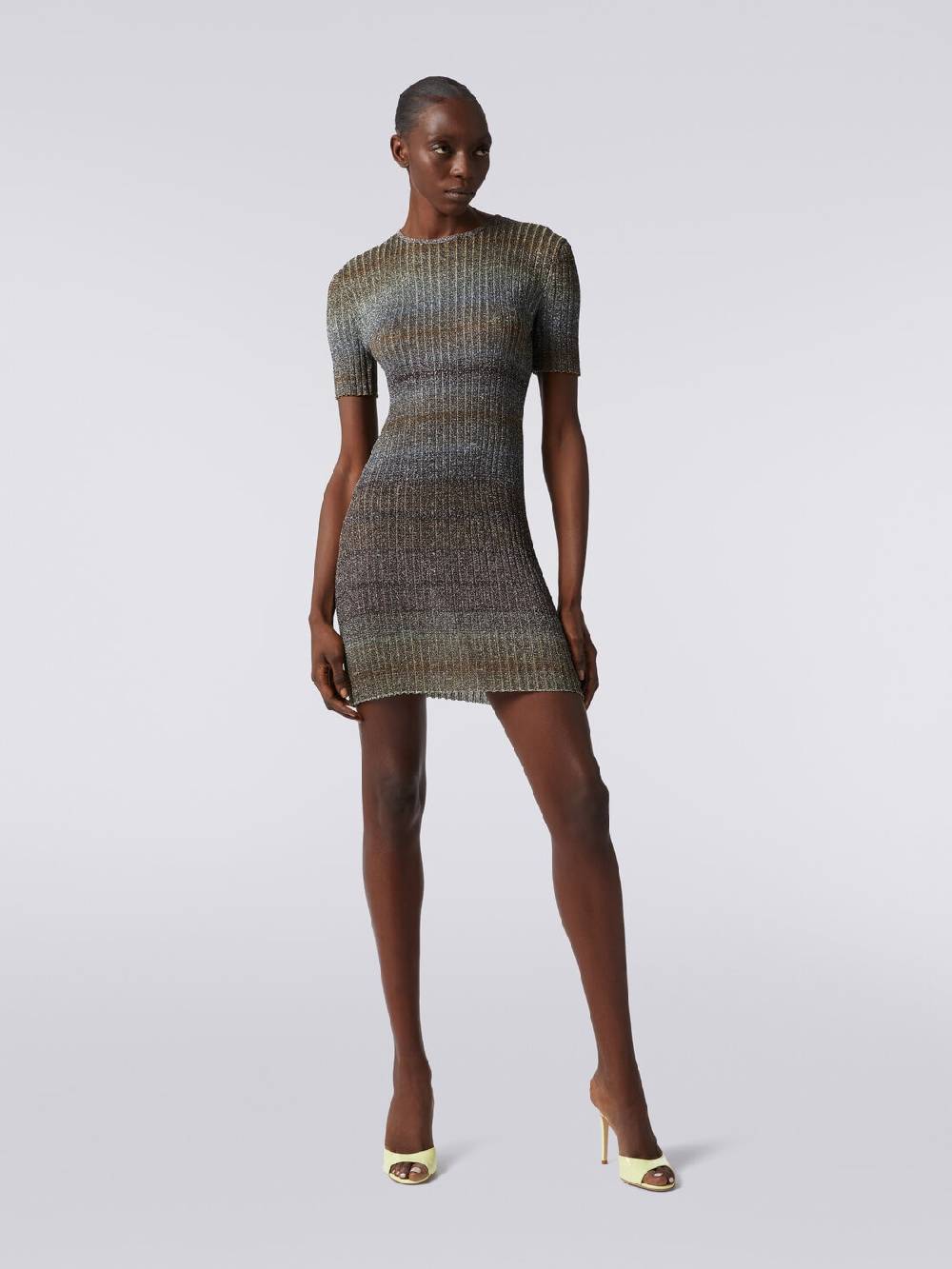 M Missoni Mini-abito girocollo a costine con lurex Outlet