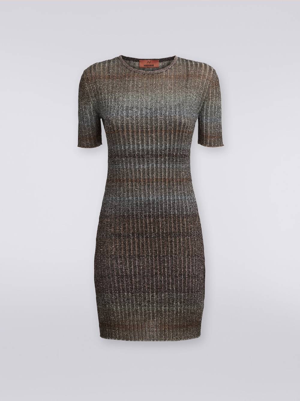 M Missoni Mini-abito girocollo a costine con lurex Outlet