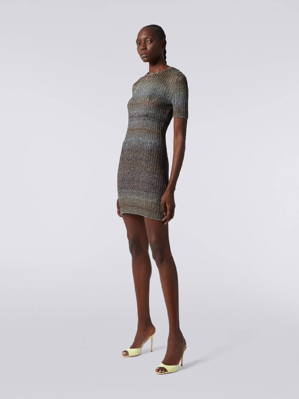 M Missoni Mini-abito girocollo a costine con lurex Outlet