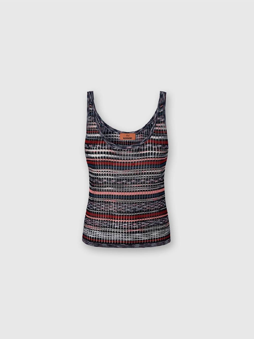 M Missoni Canottiera in viscosa a costine fiammata Offerte