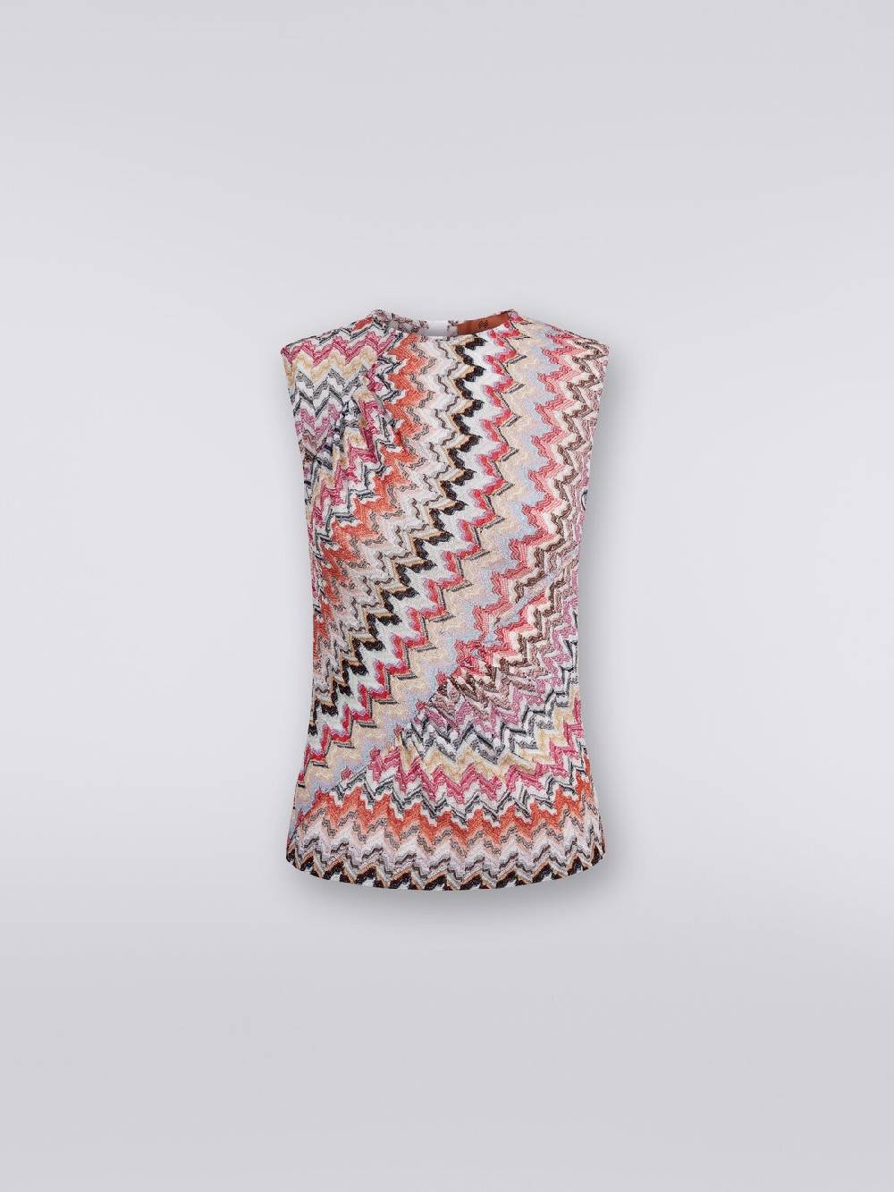 M Missoni Canottiera girocollo zig zag con arricciature Hotsell