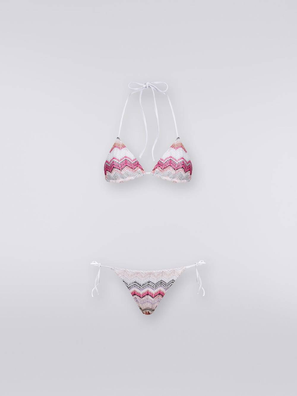 M Missoni Bikini crochet zig zag con lurex Vendita Economica