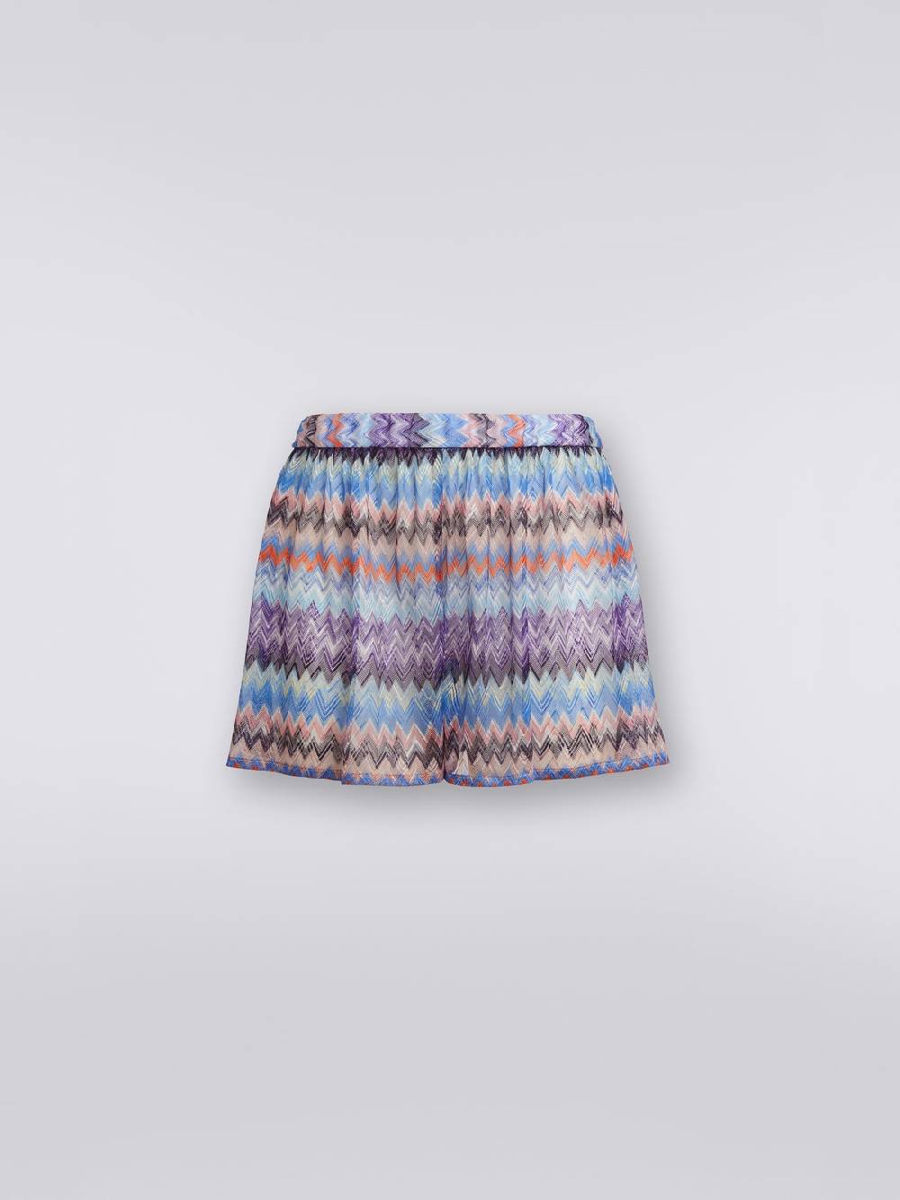 M Missoni Shorts copricostume in tulle di viscosa chevron Saldi Di Fabbrica