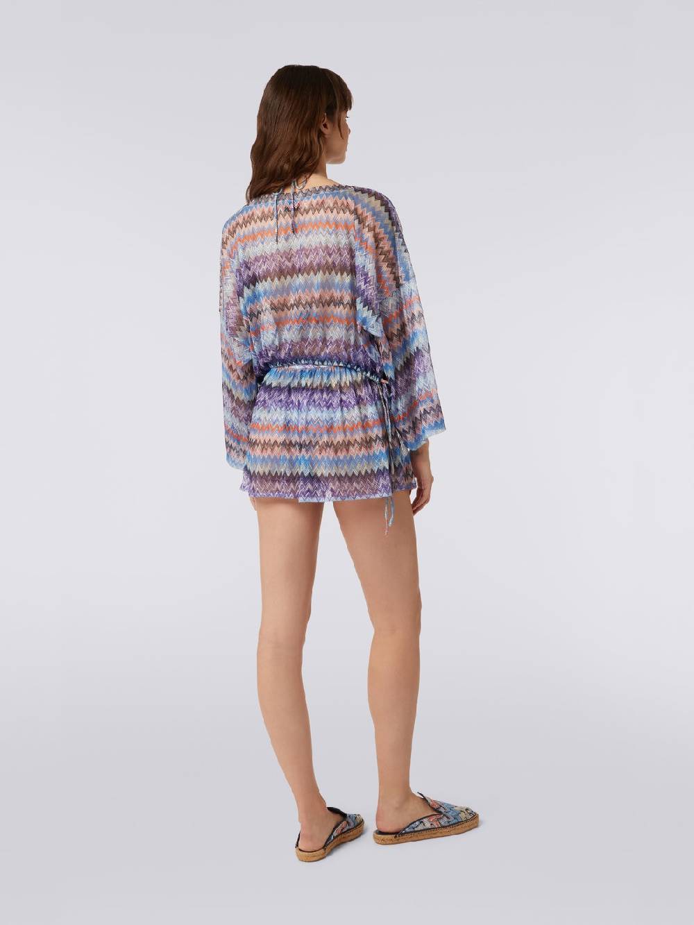 M Missoni Shorts copricostume in tulle di viscosa chevron Saldi Di Fabbrica