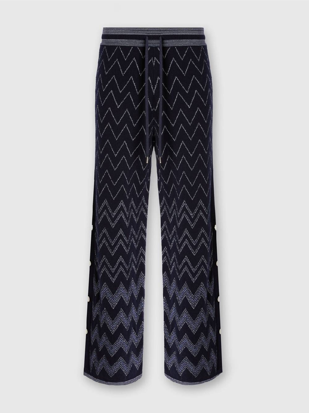 M Missoni Joggers in lana e viscosa zig zag con lurex In Saldo