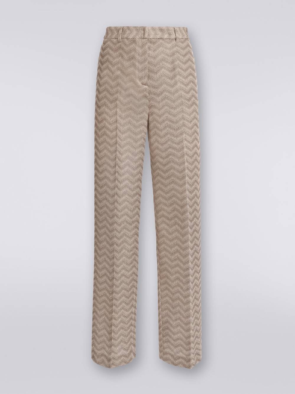 M Missoni Pantaloni dritti in cotone chevron