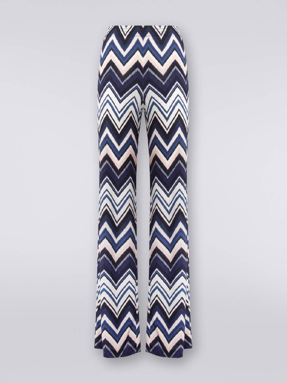 M Missoni Pantaloni in viscosa con stampa zig zag Offerta natalizia