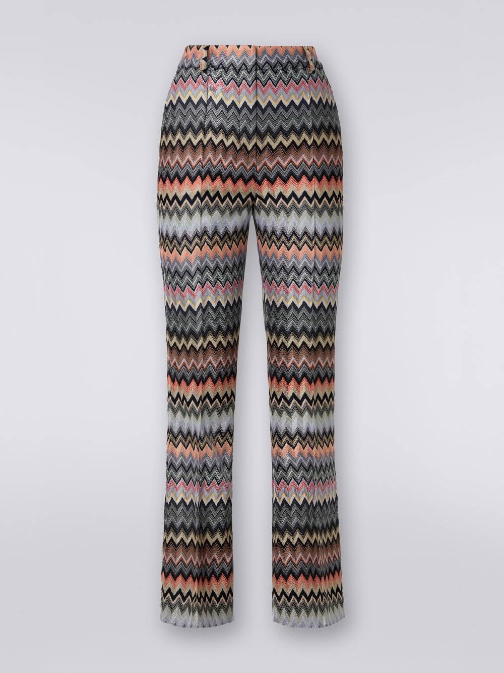M Missoni Pantaloni cropped in cotone e viscosa zig zag Offerta San Valentino