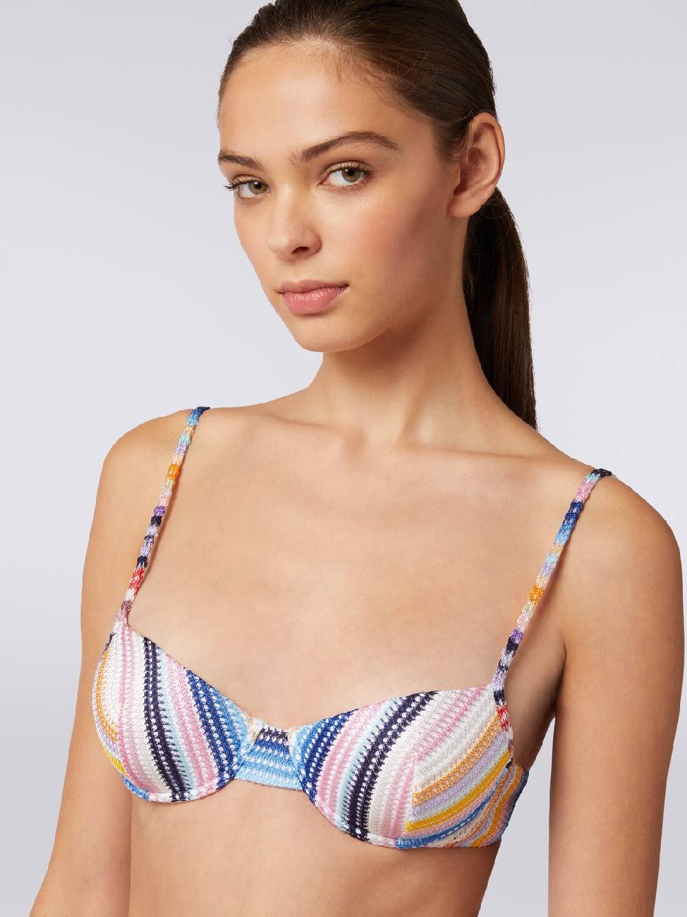 M Missoni Bikini in maglia di viscosa rigata Offerta temporanea