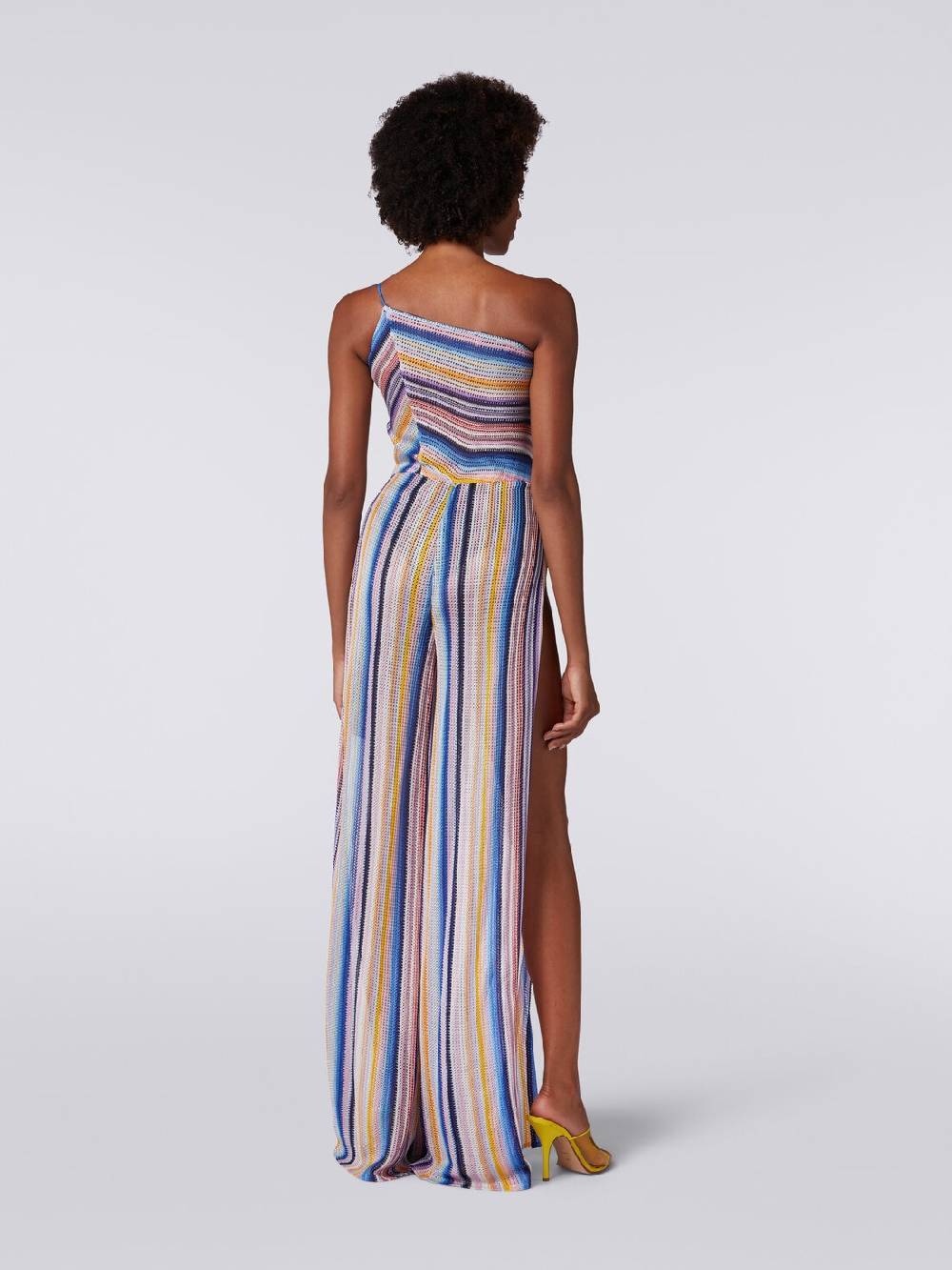 M Missoni Tuta pantalone monospalla in crochet rigato Nuovi prodotti