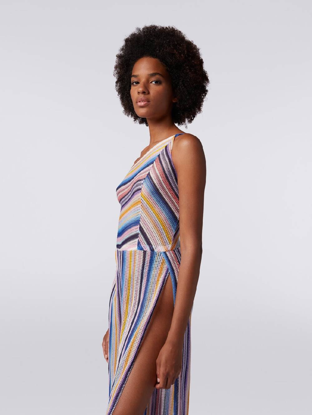 M Missoni Tuta pantalone monospalla in crochet rigato Nuovi prodotti