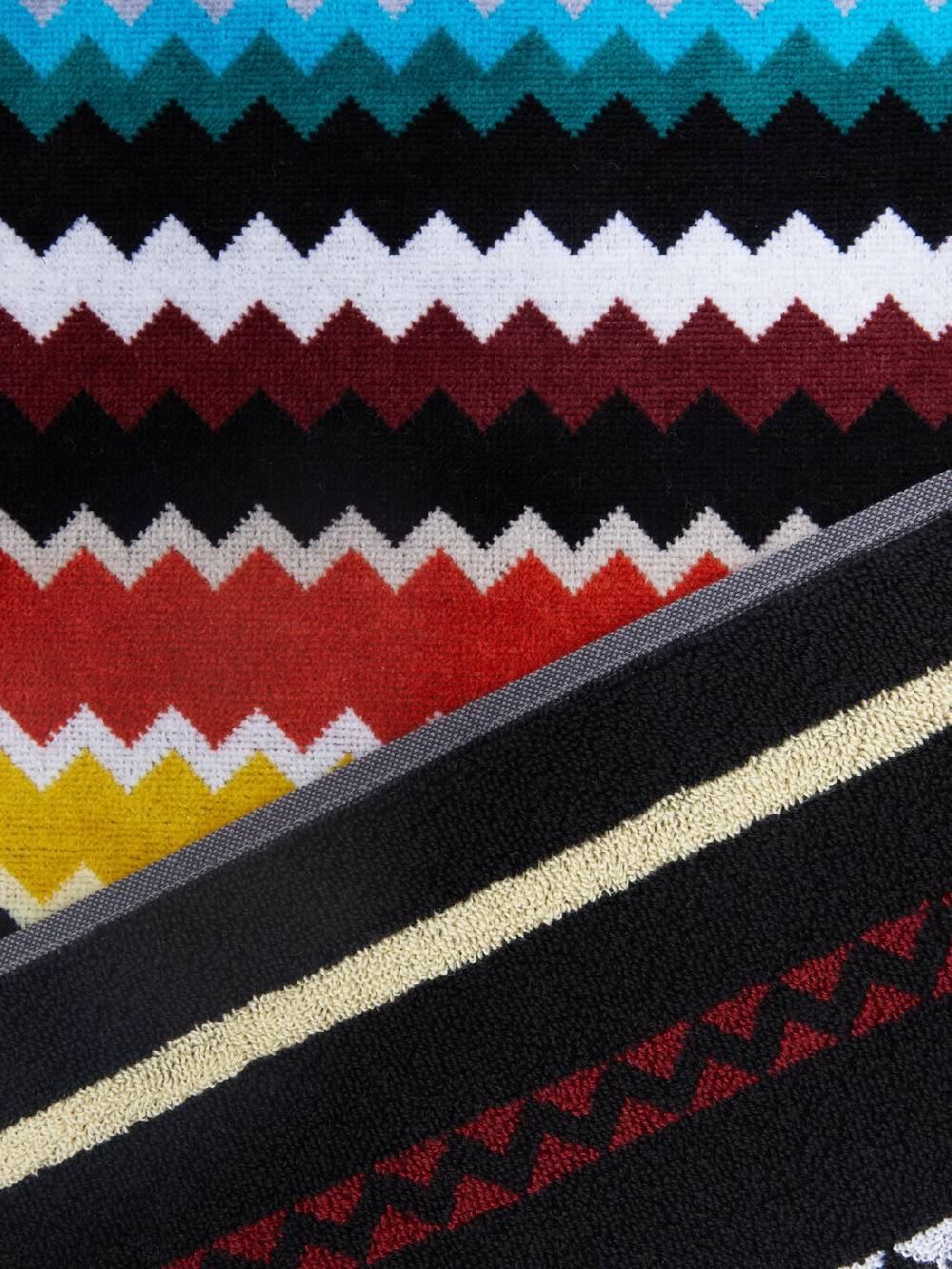M Missoni Set 2 pezzi di asciugamani da bagno Curt in spugna di cotone chevron Ultimi tre giorni