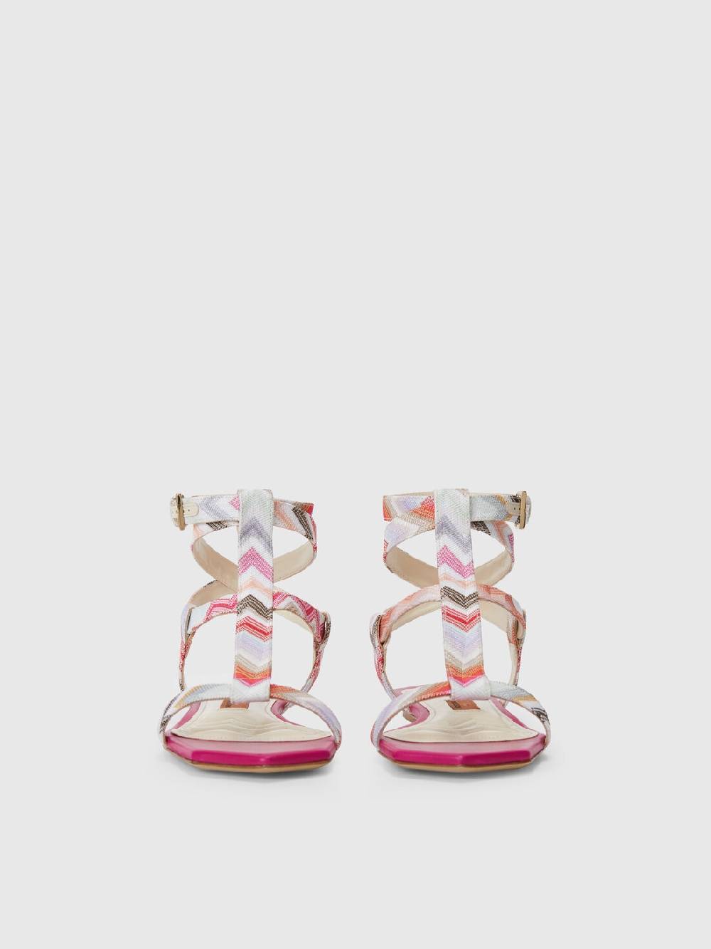 M Missoni Sandali bassi in tessuto zig zag Ultimi due giorni