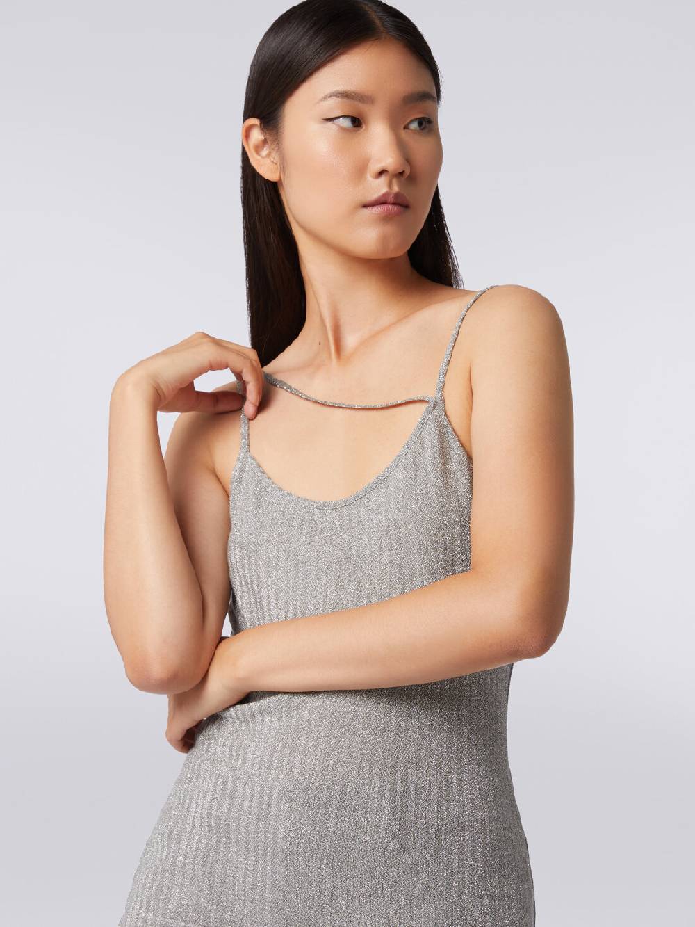 M Missoni Canottiera in cotone e viscosa lamé Fino al 50% di sconto