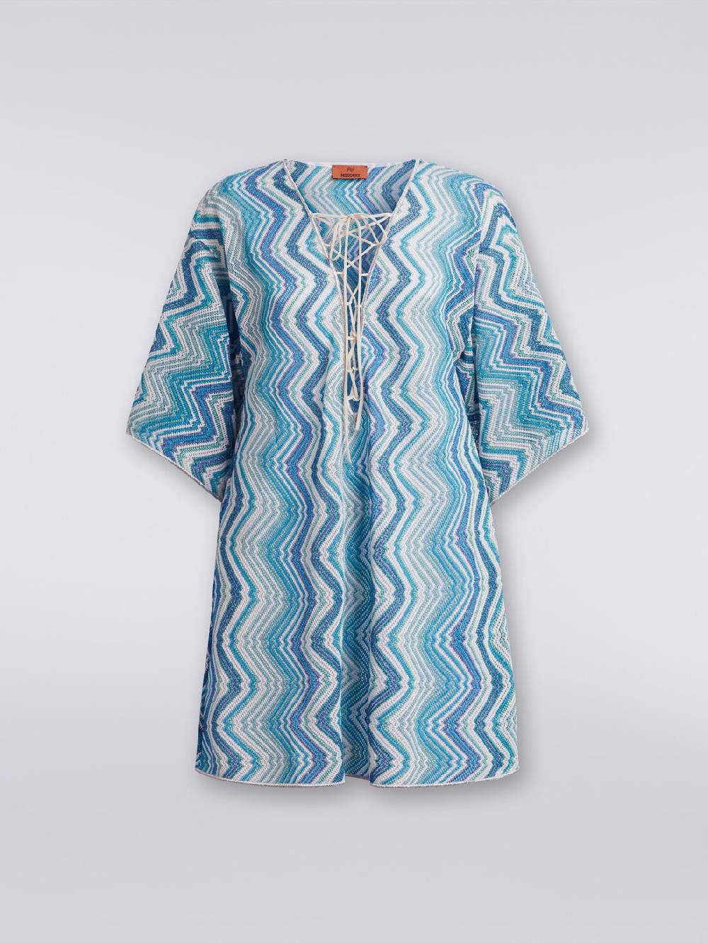M Missoni Caftano copricostume corto con allacciatura intrecciata Fino al 60% di sconto