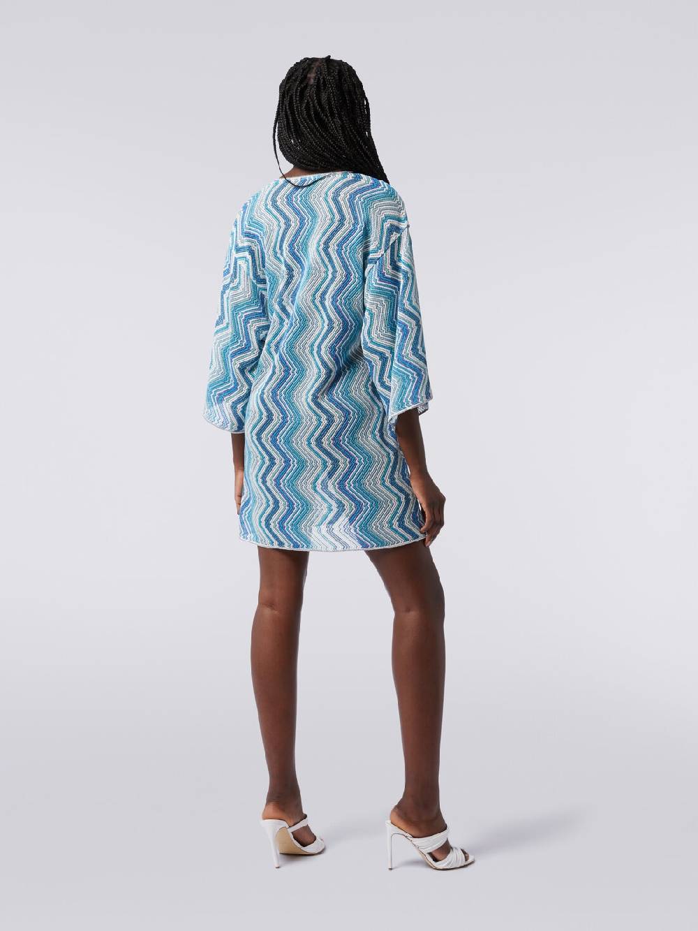 M Missoni Caftano copricostume corto con allacciatura intrecciata Fino al 60% di sconto