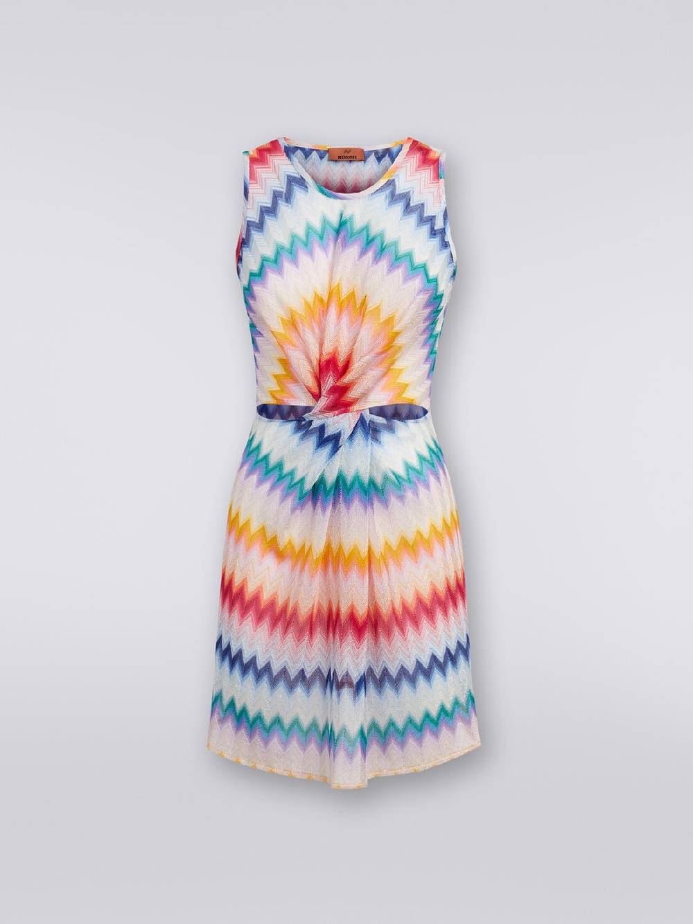 M Missoni Copricostume corto con scollatura torchon e stampa zig zag Only for today