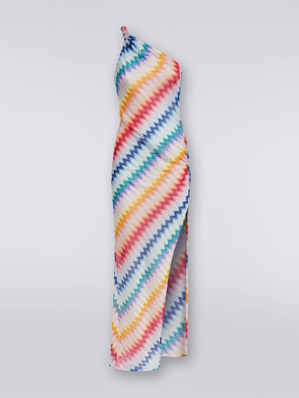 M Missoni Copricostume monospalla lungo con stampa zig zag Offerta speciale della fabbrica