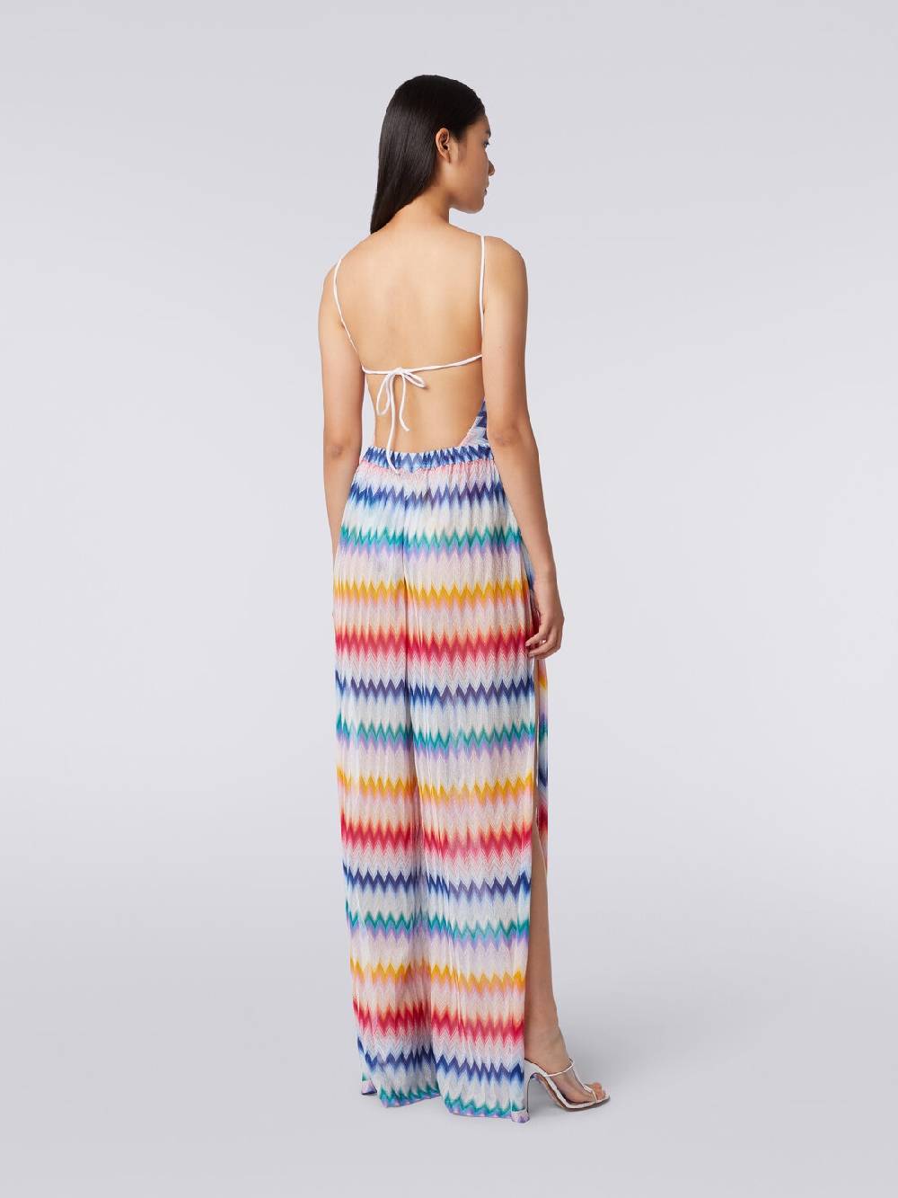 M Missoni Pantaloni copricostume zig zag con lurex Solo un giorno rimasto