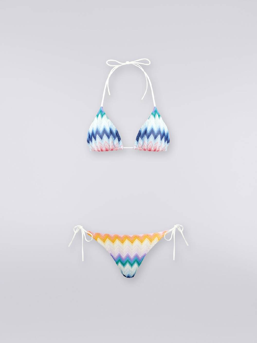 M Missoni Bikini in misto viscosa sfumata zig zag con lurex Super sconto