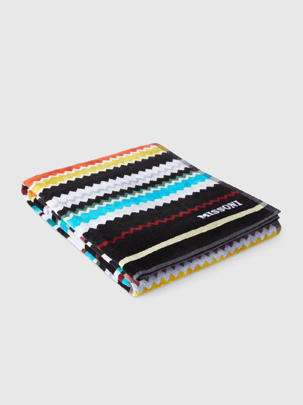 M Missoni Telo mare 100x180 cm Curt in spugna di cotone zig zag Officina