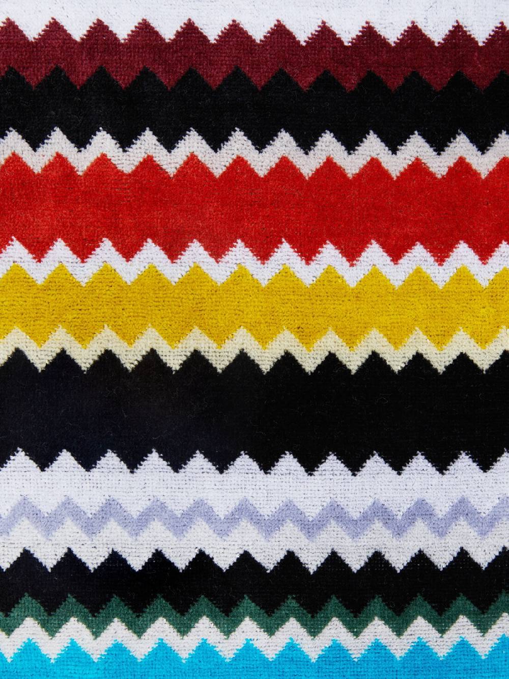 M Missoni Telo mare 100x180 cm Curt in spugna di cotone zig zag Officina